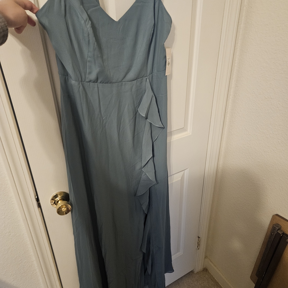 Birdy Grey Theresa Chiffon dress In Sea Glass